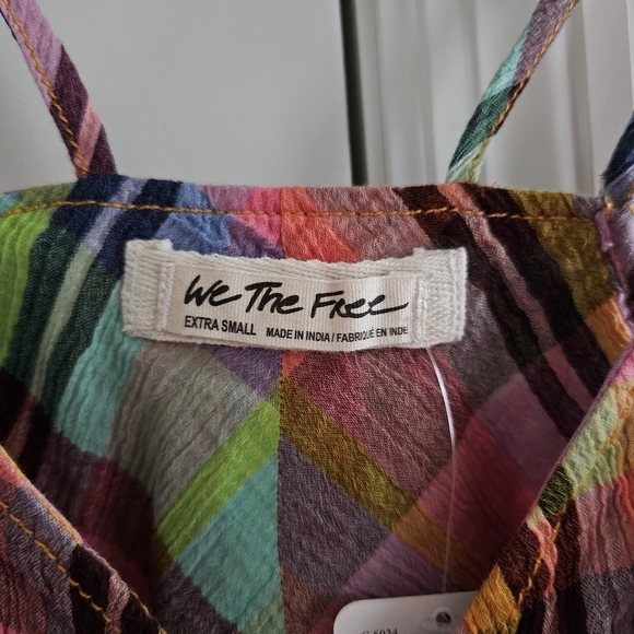 Free People Plaid Halter Top - Picture 5 of 5